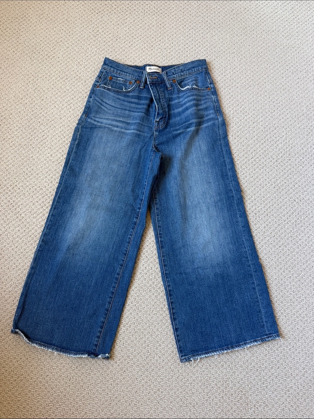 Madewell Wide Leg Blue Denim Jeans - Women's